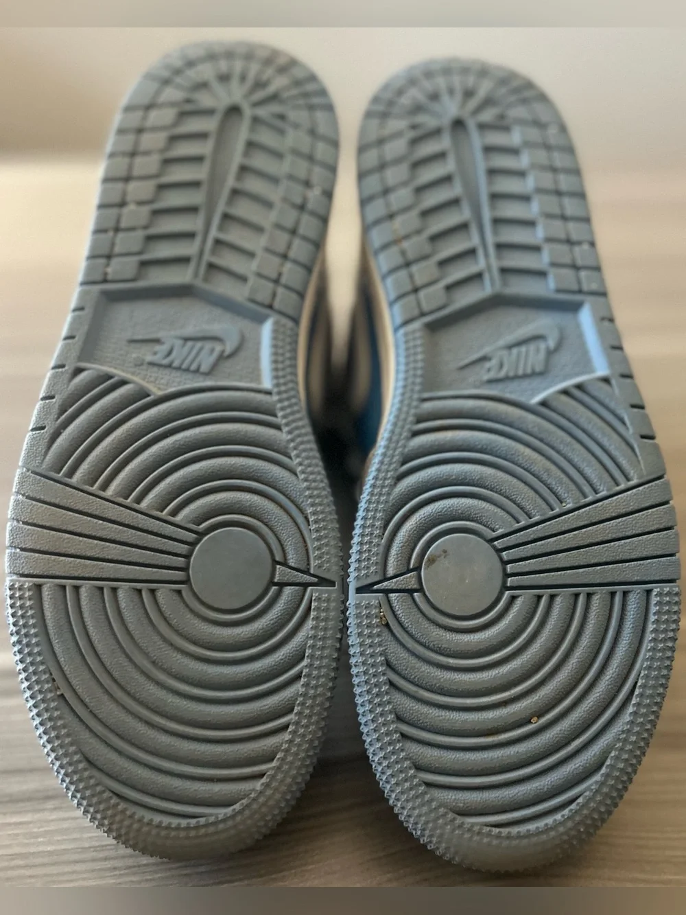 Jordan Kids High-Top Sneakers in White and Light Blue